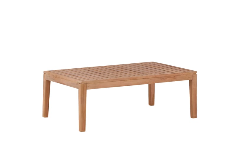Amlan Soffbord och Loungebord Utomhus 110 cm Teak Trä - Brun - Utemöbler - Trädgårdsbord & Utebord - Sidobord utomhus