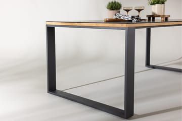 Aspvik Matbord 100x200 cm Svart - Svart - Utemöbler - Trädgårdsbord & Utebord - Matbord ute
