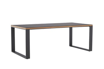 Aspvik Matbord 100x200 cm Svart - Svart - Utemöbler - Trädgårdsbord & Utebord - Matbord ute