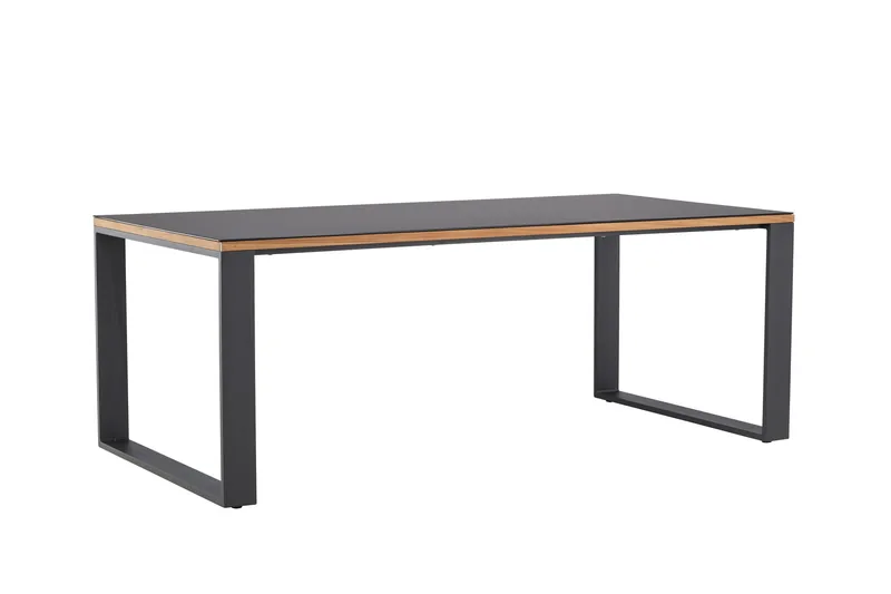 Aspvik Matbord 100x200 cm Svart - Svart - Utemöbler - Trädgårdsbord & Utebord - Matbord ute