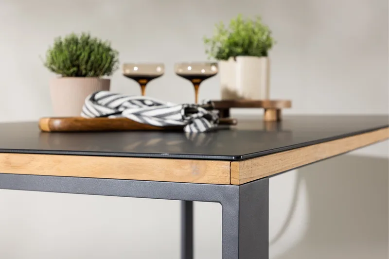 Aspvik Matbord 100x200 cm Svart - Svart - Utemöbler - Trädgårdsbord & Utebord - Matbord ute