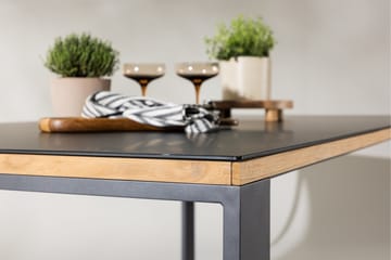 Aspvik Matbord 100x200 cm Svart - Svart - Utemöbler - Trädgårdsbord & Utebord - Matbord ute
