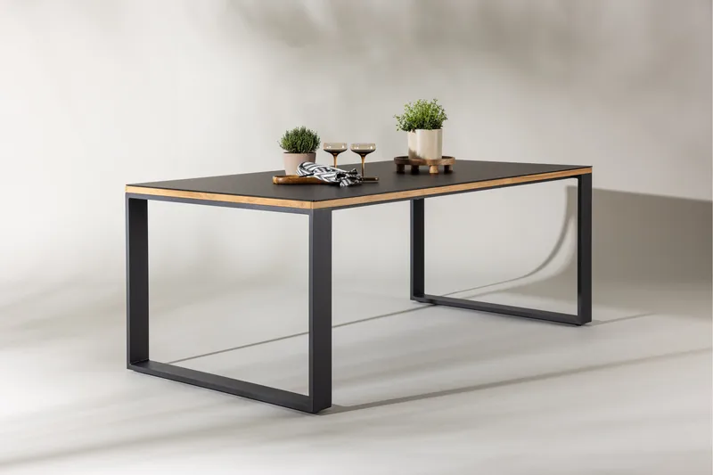 Aspvik Matbord 100x200 cm Svart - Svart - Utemöbler - Trädgårdsbord & Utebord - Matbord ute