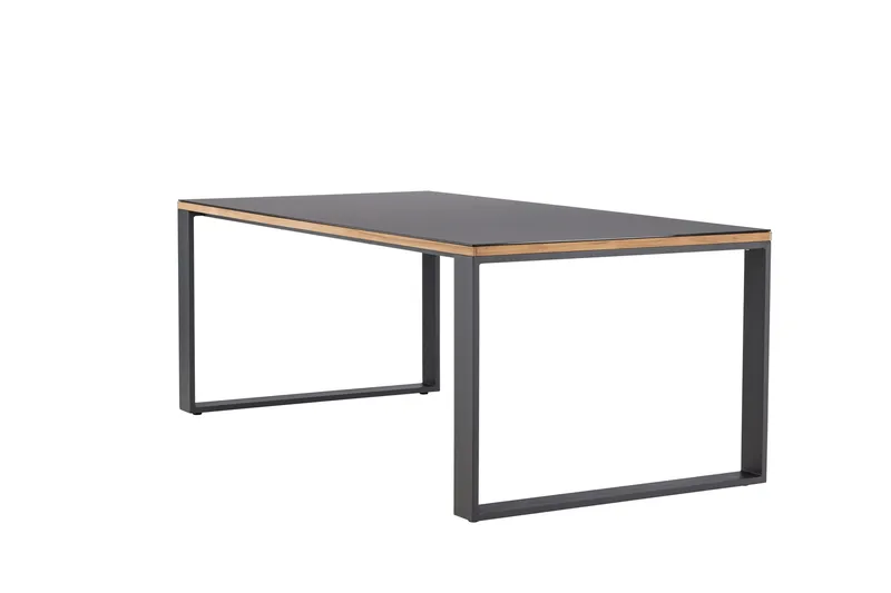 Aspvik Matbord 100x200 cm Svart - Svart - Utemöbler - Trädgårdsbord & Utebord - Matbord ute