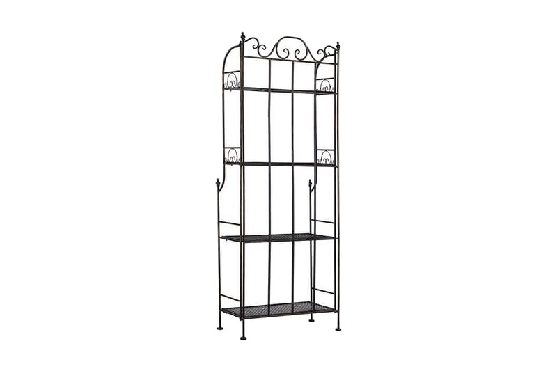 CARPINONE Trädgårdshylla 61x31 cm Svart - Utemöbler - Trädgårdsbord & Utebord - Avlastningsbord & brickbord utomhus
