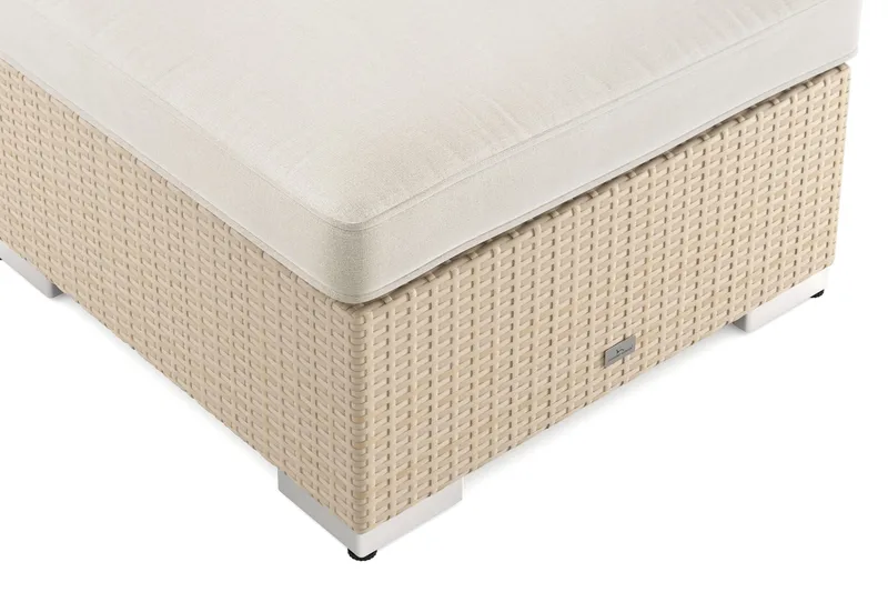 Bahamas Divanmodul - Loungebord utomhus 75x75 cm till soffor - Beige - Utemöbler - Trädgårdsbord & Utebord - Soffbord utomhus & loungebord