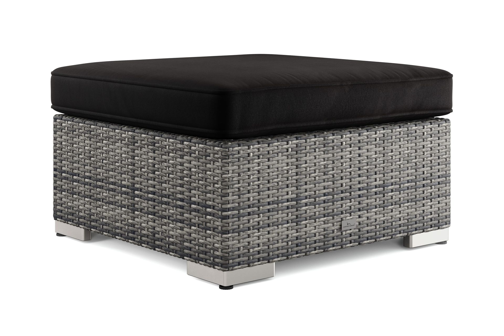 bahamas divanmodul - loungebord utomhus 75x75 cm till soffor - grå