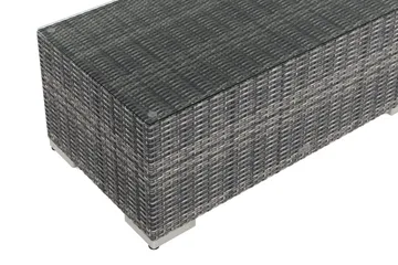 Bahamas Soffbord Utomhus 113x58 cm Konstrotting - Grå - Utemöbler - Trädgårdsbord & Utebord - Soffbord utomhus & loungebord