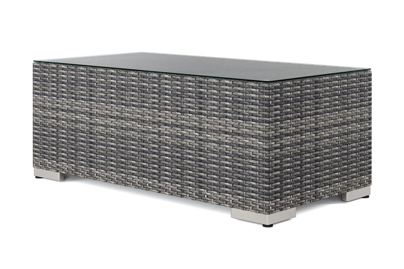 Bahamas Soffbord Utomhus 113x58 cm Konstrotting - Grå - Utemöbler - Trädgårdsbord & Utebord - Soffbord utomhus & loungebord