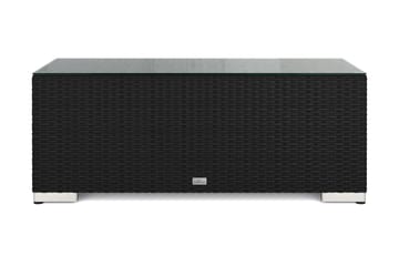 Bahamas Soffbord Utomhus 113x58 cm Konstrotting - Svart - Utemöbler - Trädgårdsbord & Utebord - Soffbord utomhus & loungebord