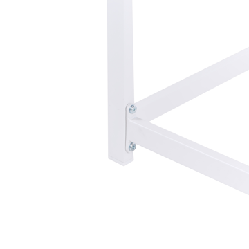 Barbord utomhus Avetrana 50x150 cm - Vit/Brun - Utemöbler - Trädgårdsbord & Utebord - Barbord utomhus