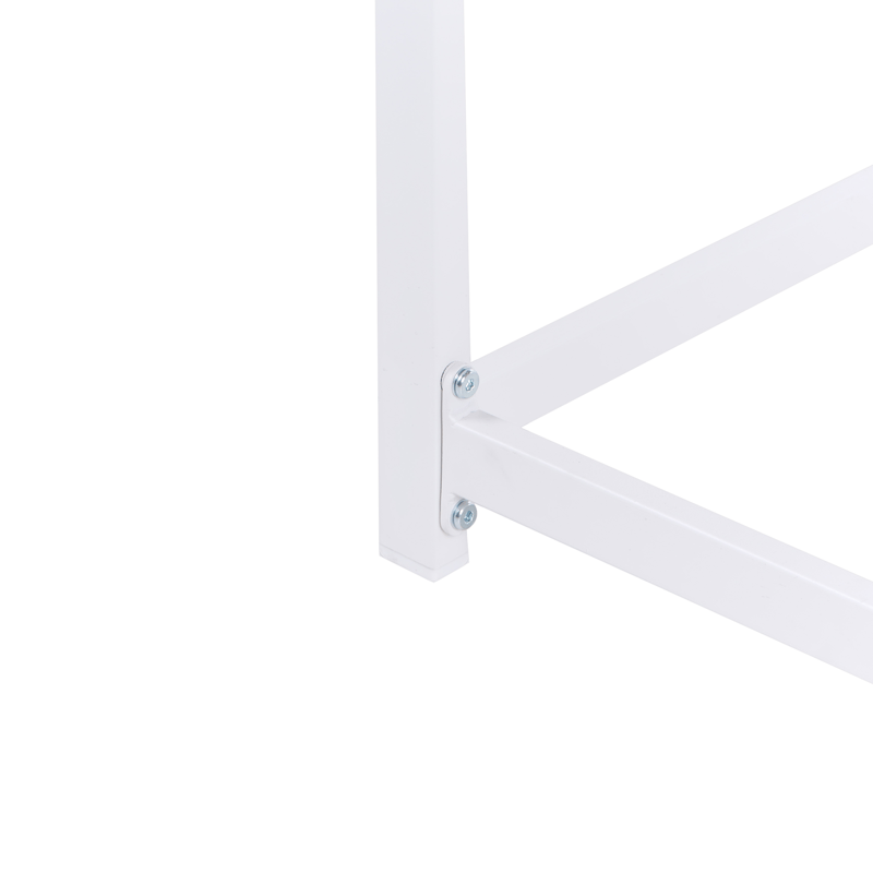 Barbord utomhus Avetrana 50x150 cm - Vit/Brun - Utemöbler - Trädgårdsbord & Utebord - Barbord utomhus