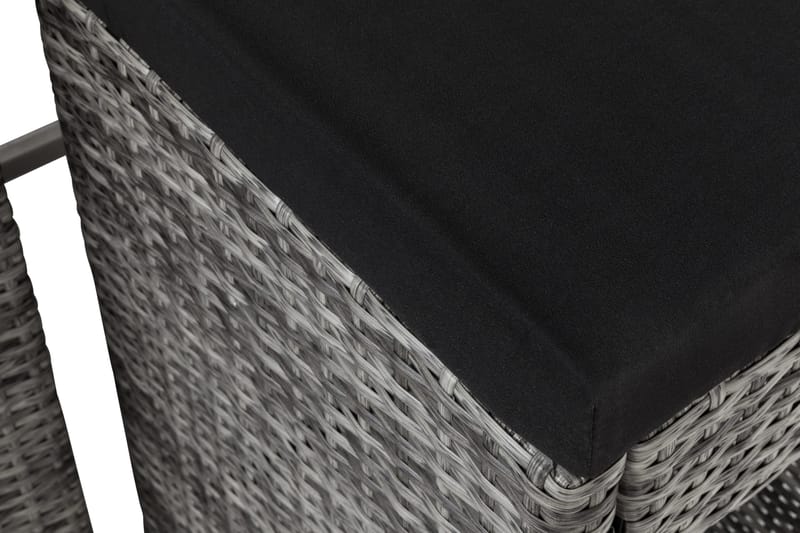 Bahamas Barset med 6 st Barstolar - Grå - Utemöbler - Trädgårdsbord & Utebord - Barbord utomhus