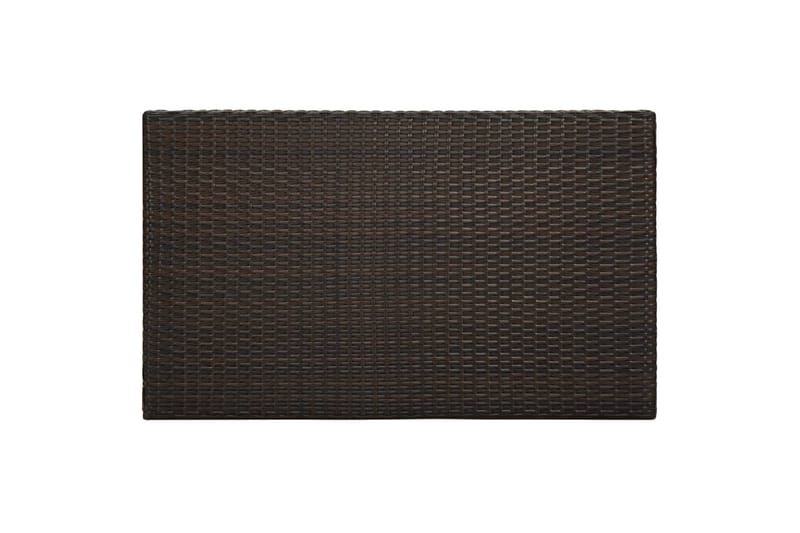 Barbord för trädgård brun 100x60,5x110,5 cm konstrotting - Brun - Utemöbler - Trädgårdsbord & Utebord - Barbord utomhus