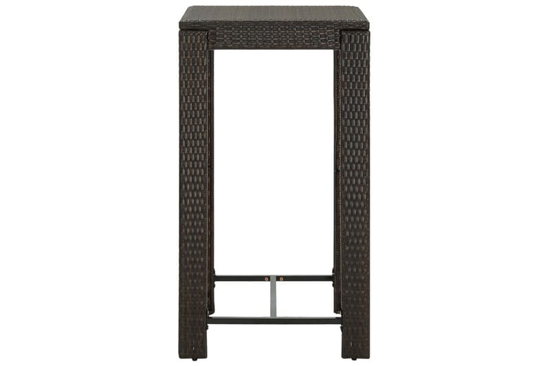 Barbord för trädgård brun 60,5x60,5x110,5 cm konstrotting - Brun - Utemöbler - Trädgårdsbord & Utebord - Barbord utomhus