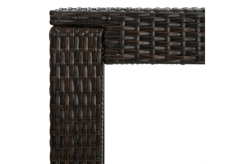 Barbord för trädgård brun 60,5x60,5x110,5 cm konstrotting - Brun - Utemöbler - Trädgårdsbord & Utebord - Barbord utomhus