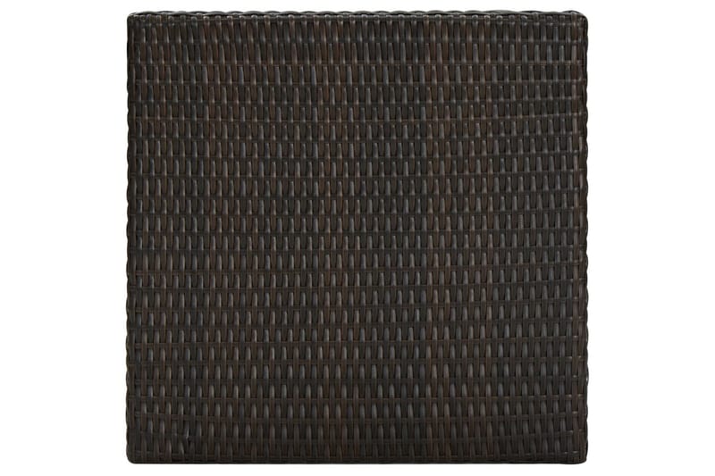 Barbord för trädgård brun 60,5x60,5x110,5 cm konstrotting - Brun - Utemöbler - Trädgårdsbord & Utebord - Barbord utomhus