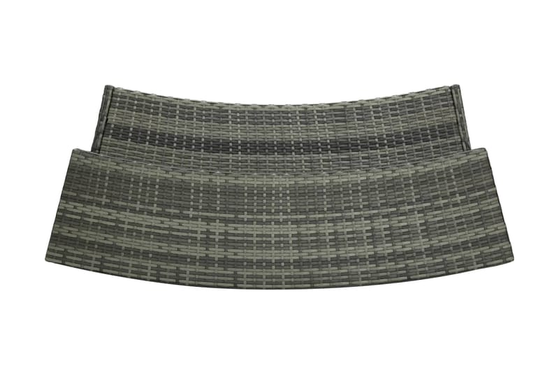 Barbord för trädgård grå 120x55x110 cm konstrotting - Grå - Utemöbler - Trädgårdsbord & Utebord - Barbord utomhus