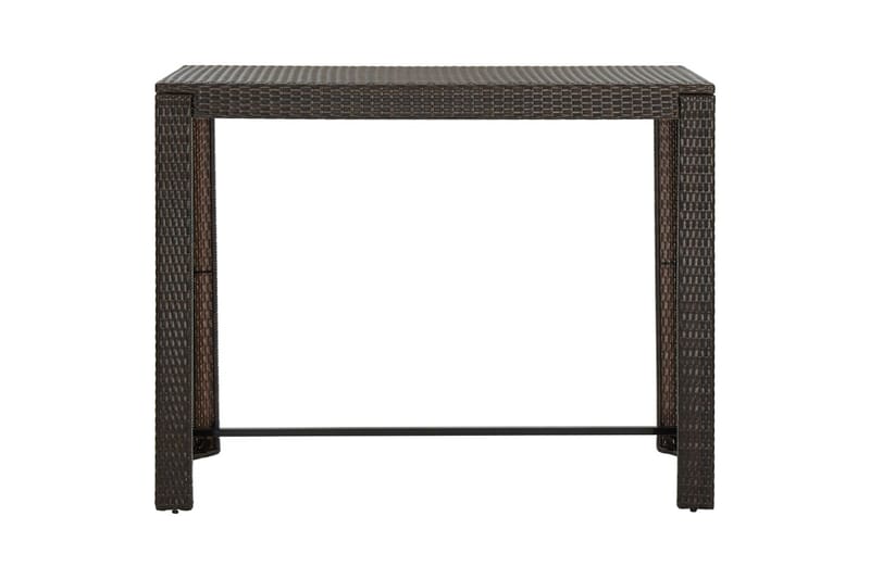 Barbord för trädgården brun 140,5x60,5x110,5 cm konstrotting - Brun - Utemöbler - Trädgårdsbord & Utebord - Barbord utomhus