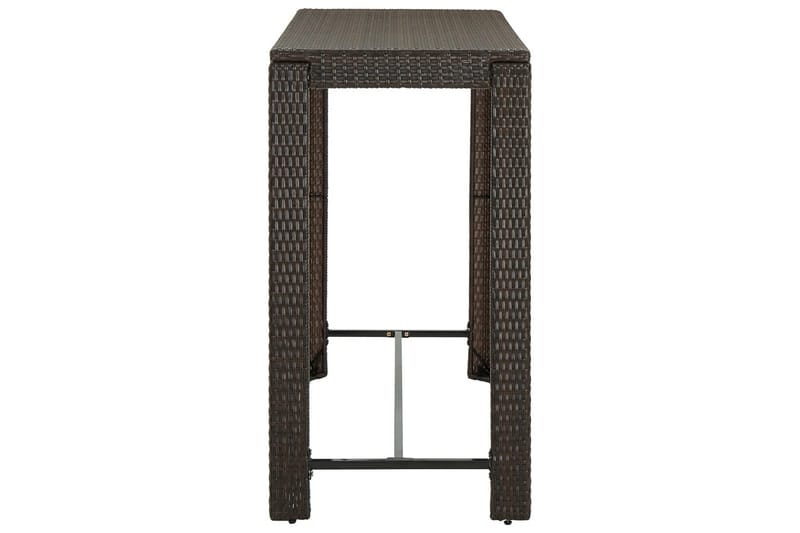 Barbord för trädgården brun 140,5x60,5x110,5 cm konstrotting - Brun - Utemöbler - Trädgårdsbord & Utebord - Barbord utomhus