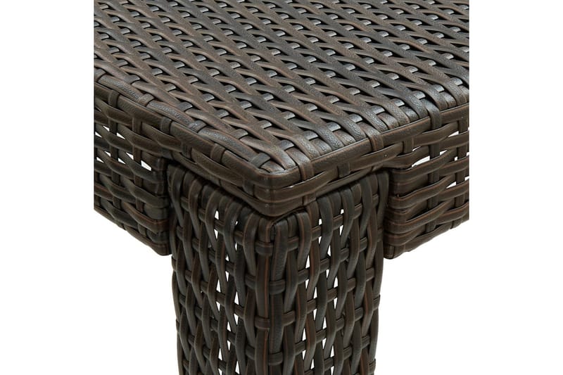 Barbord för trädgården brun 140,5x60,5x110,5 cm konstrotting - Brun - Utemöbler - Trädgårdsbord & Utebord - Barbord utomhus