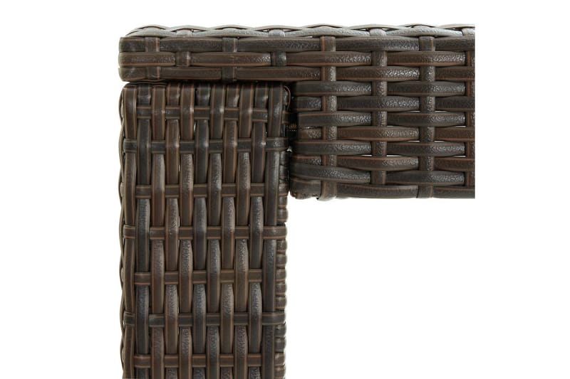 Barbord för trädgården brun 140,5x60,5x110,5 cm konstrotting - Brun - Utemöbler - Trädgårdsbord & Utebord - Barbord utomhus