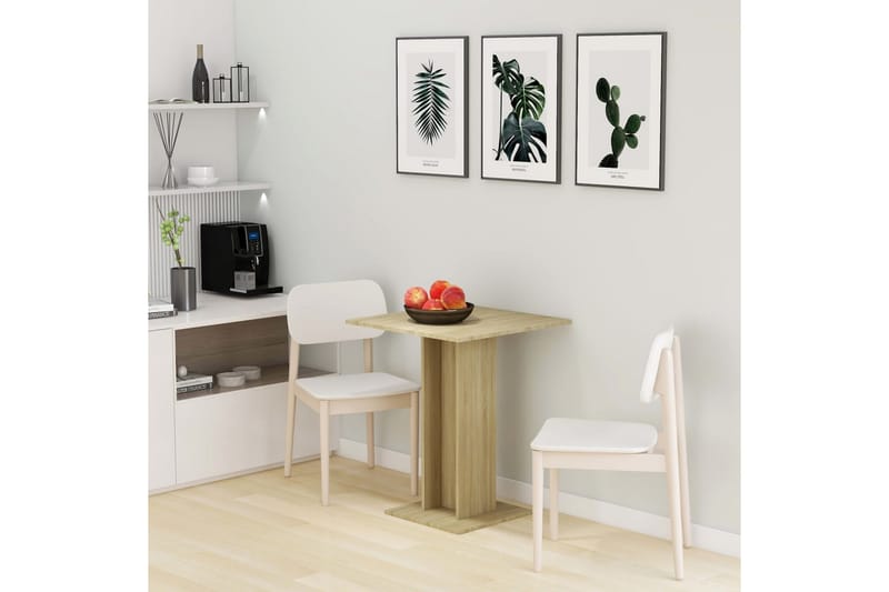 Bistrobord sonoma-ek 60x60x75 cm spånskiva - Brun - Cafebord
