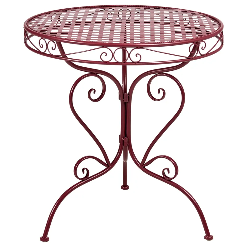 Bistrobord utomhus Albinia 70 cm Järn, Röd