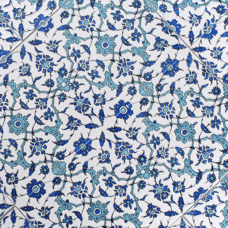 Bistrobord utomhus Chapeco 60 cm Järn - Svart/Blå/Vit - Utemöbler - Trädgårdsbord & Utebord - Cafebord