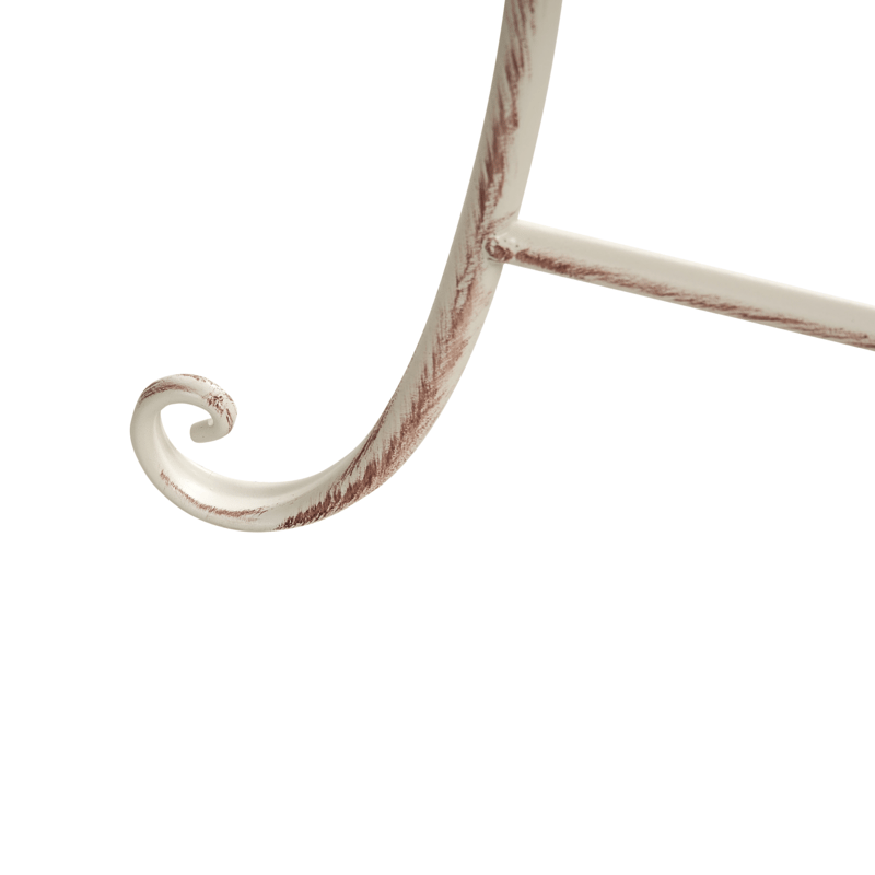 Bistrobord utomhus Folelli 80 cm Järn - Beige - Utemöbler - Trädgårdsbord & Utebord - Cafebord