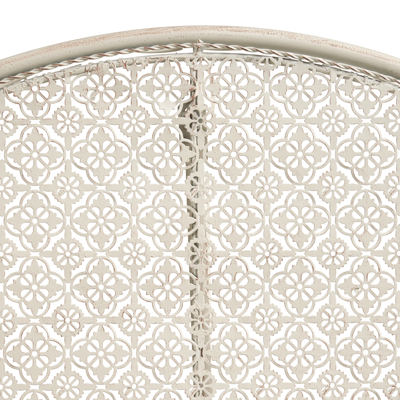 Bistrobord utomhus Folelli 80 cm Järn - Beige - Utemöbler - Trädgårdsbord & Utebord - Cafebord