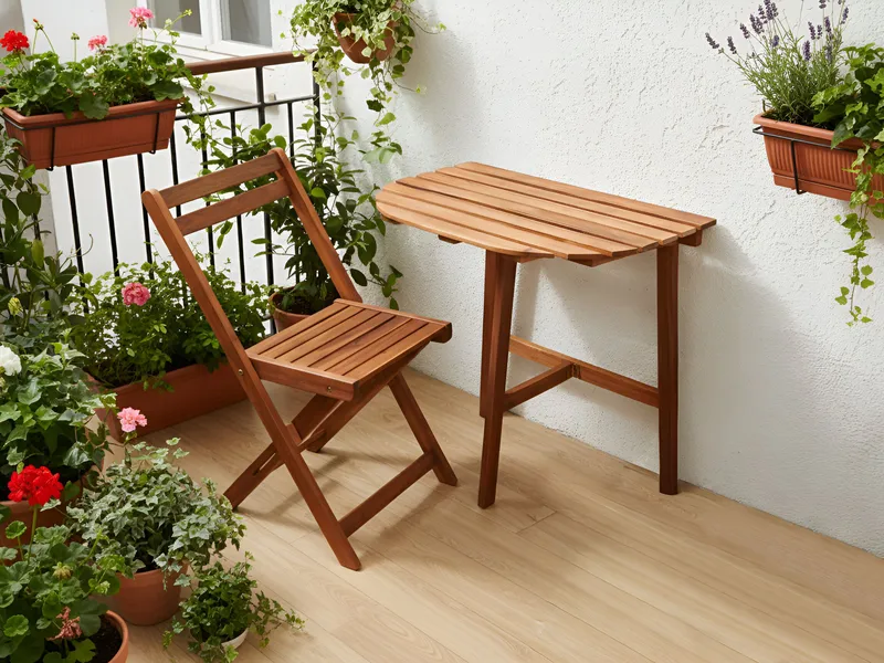 Bistrobord utomhus Osigo 4470 cm Akaciaträ - Brun - Utemöbler - Trädgårdsbord & Utebord - Cafebord