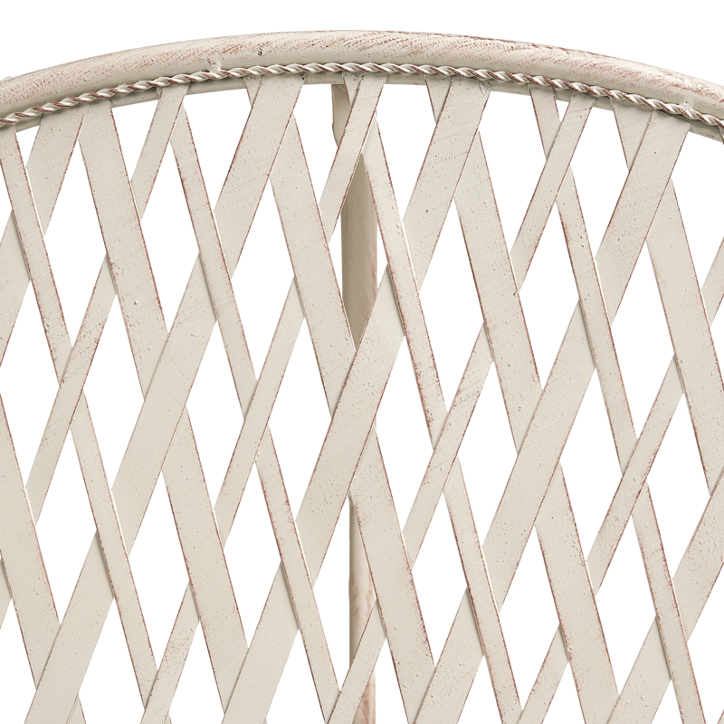 Bistrobord utomhus Yaviza 80 cm Järn - Beige - Utemöbler - Trädgårdsbord & Utebord - Cafebord