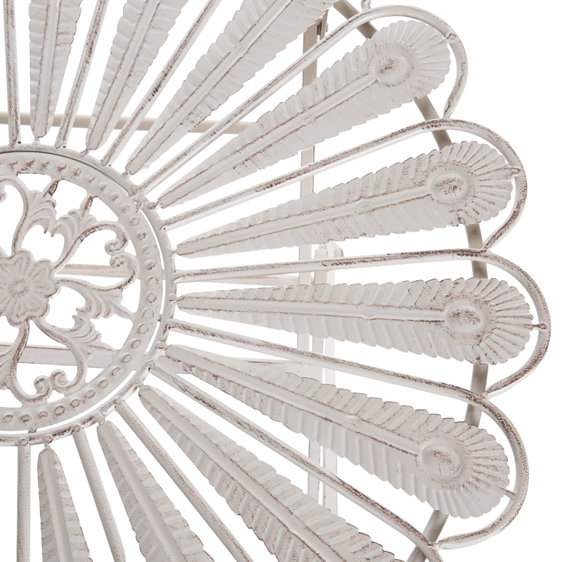 Bistrobord utomhus Pavia 71 cm Järn - Vit - Utemöbler - Trädgårdsbord & Utebord - Cafebord