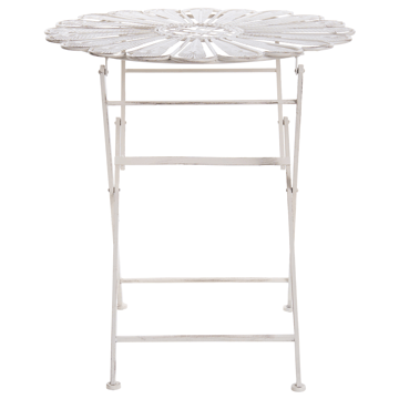 Bistrobord utomhus Pavia 71 cm Järn - Vit - Utemöbler - Trädgårdsbord & Utebord - Cafebord
