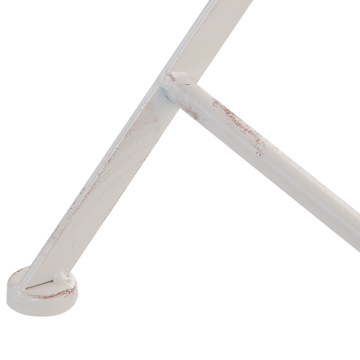 Bistrobord utomhus Pavia 71 cm Järn - Vit - Utemöbler - Trädgårdsbord & Utebord - Cafebord