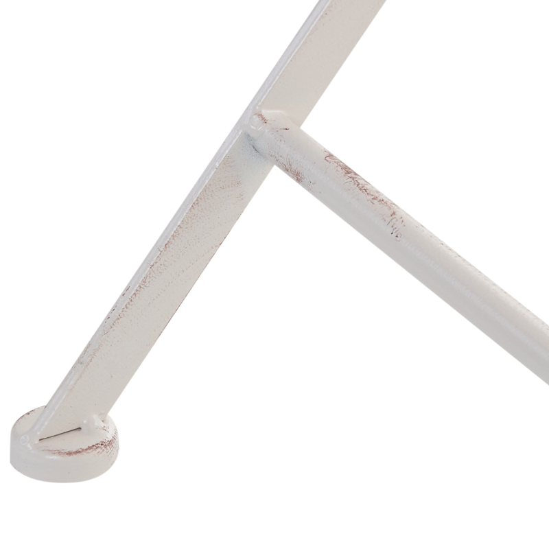 Bistrobord utomhus Pavia 71 cm Järn - Vit - Utemöbler - Trädgårdsbord & Utebord - Cafebord