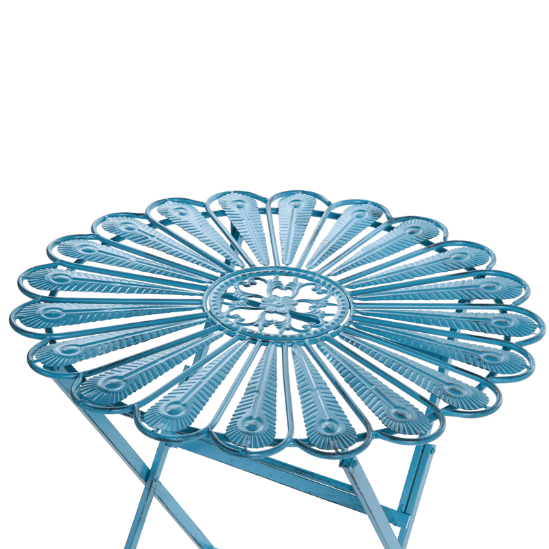 Bistrobord utomhus Pavia 71 cm Järn - Blå - Utemöbler - Trädgårdsbord & Utebord - Cafebord