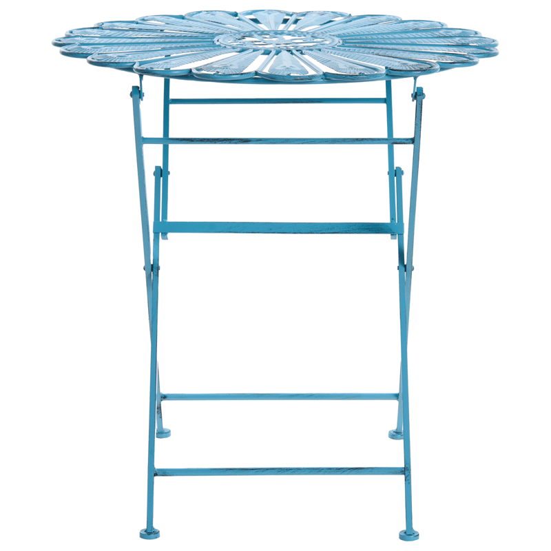 Bistrobord utomhus Pavia 71 cm Järn - Blå - Utemöbler - Trädgårdsbord & Utebord - Cafebord