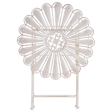 Bistrobord utomhus Pavia 71 cm Järn - Vit - Utemöbler - Trädgårdsbord & Utebord - Cafebord