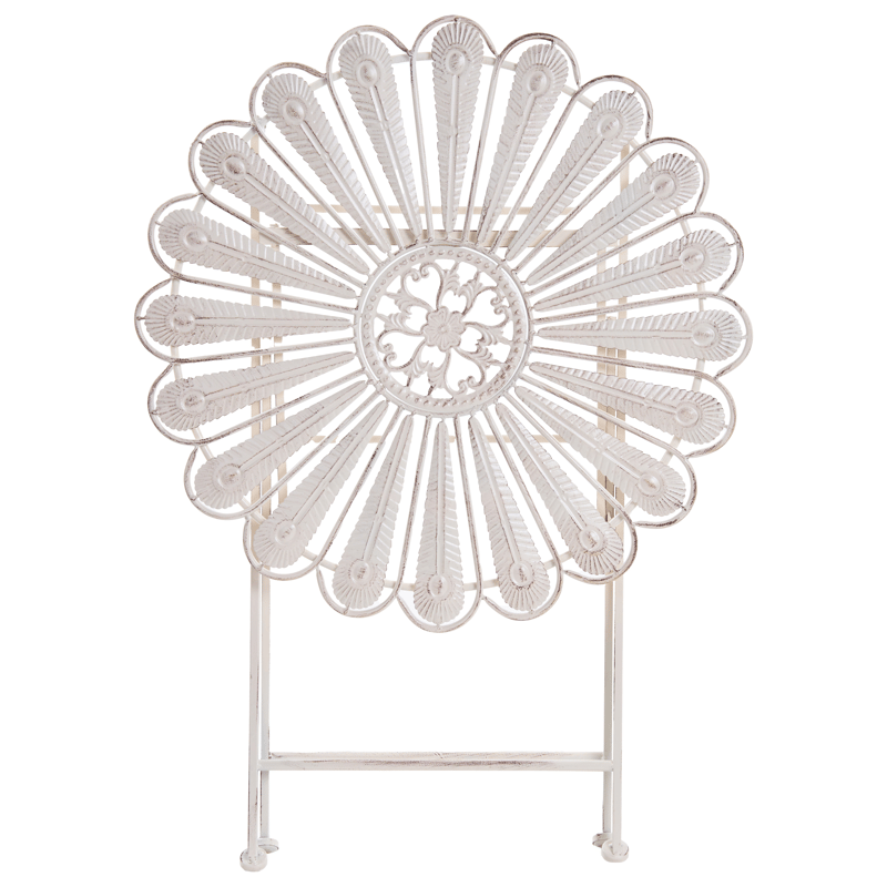 Bistrobord utomhus Pavia 71 cm Järn - Vit - Utemöbler - Trädgårdsbord & Utebord - Cafebord