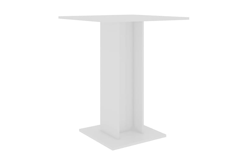 Bistrobord vit högglans 60x60x75 cm spånskiva - Vit - Cafebord