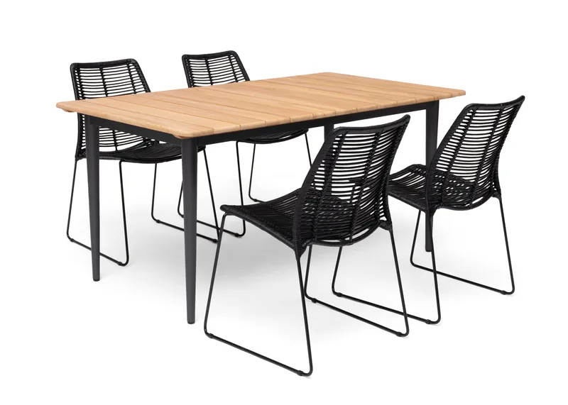 Bord Hillerstorp Lerdala 160 x 90 cm Natur - Brun - Utemöbler - Trädgårdsbord & Utebord - Matbord ute