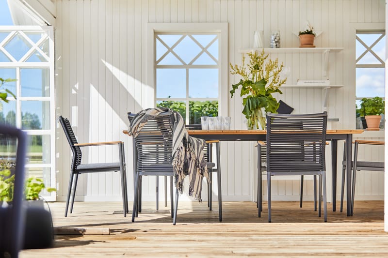 Bord Hillerstorp Lerdala 210 x 90 cm Natur - Brun - Utemöbler - Trädgårdsbord & Utebord - Matbord ute