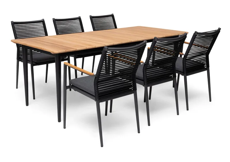 Bord Hillerstorp Lerdala 210 x 90 cm Natur - Brun - Utemöbler - Trädgårdsbord & Utebord - Matbord ute