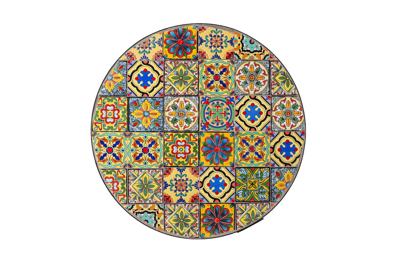 Bord Morocco D60xh71 Mosaik Topp Med Färgade Motiv - Matbord ute