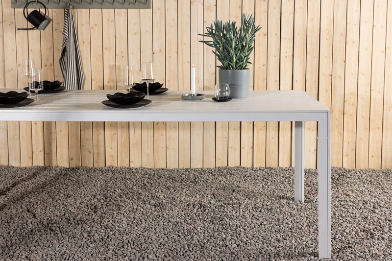 Break Matbord Utomhus 90x205 cm - Vit - Utemöbler - Trädgårdsbord & Utebord - Matbord ute
