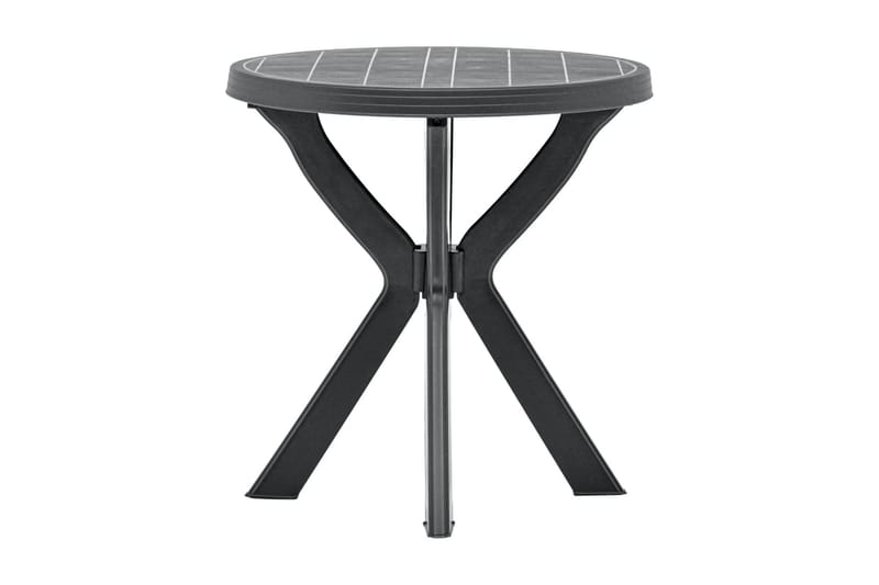Cafébord antracit Ã˜70 cm plast - Grå - Cafebord