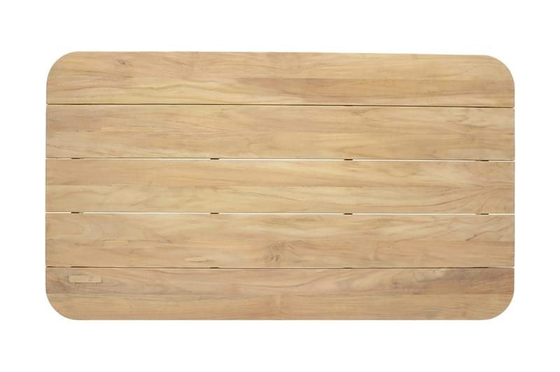 Barbados Utebord Loungebord Soffbord Utomhus 80 cm Teak Trä - Ljusbrun - Utemöbler - Trädgårdsbord & Utebord - Cafebord