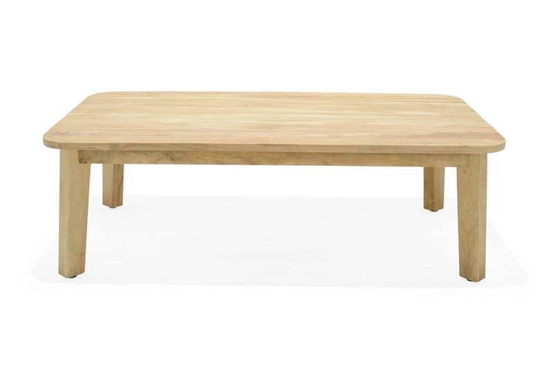 Barbados Utebord Loungebord Soffbord Utomhus 80 cm Teak Trä - Ljusbrun - Utemöbler - Trädgårdsbord & Utebord - Cafebord